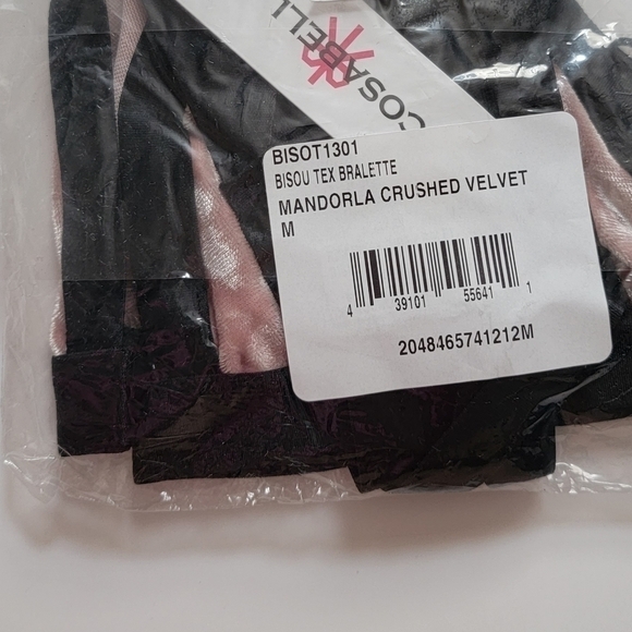 Cosabella Bisou Mandorla Crushed Velvet Bralette New Size M - Picture 11 of 11